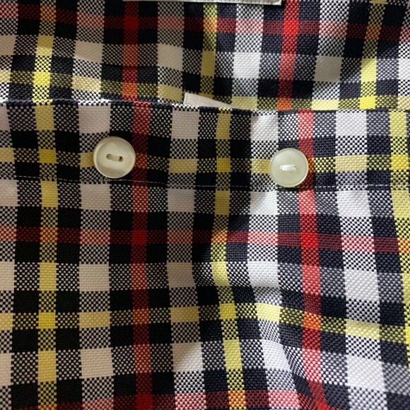 Eton Contemporary Plaid Checked Print Dress Shirt - Picture 8 of 12